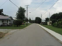 Houses on Mars Hill, northwest of downtown Cowan.